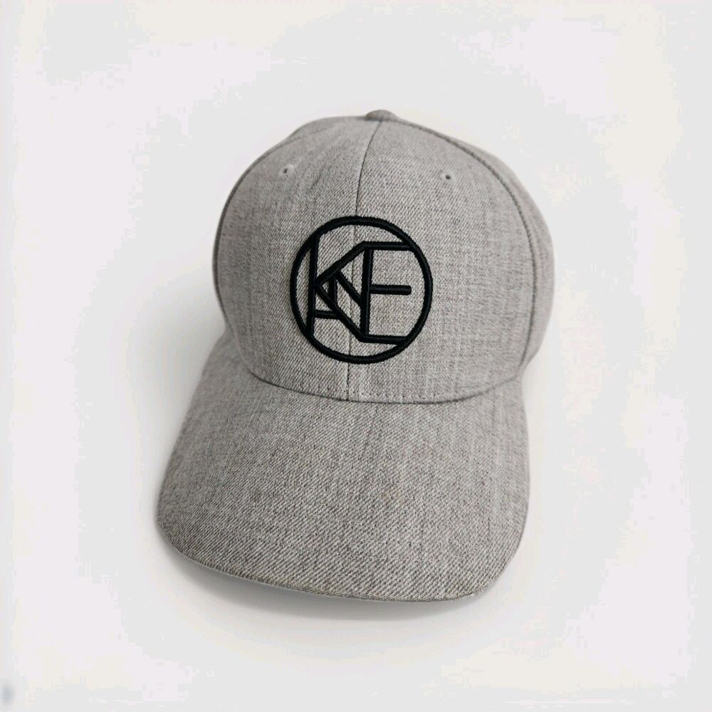 KANE BROWN Wool Blend Gray Embroidered Flat Brim Snapback Hat Cap Unisex OS EUC
